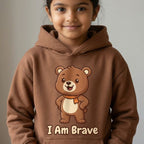 (Set of 2) Cool Kid & I Am Brave Kids Hoodie
