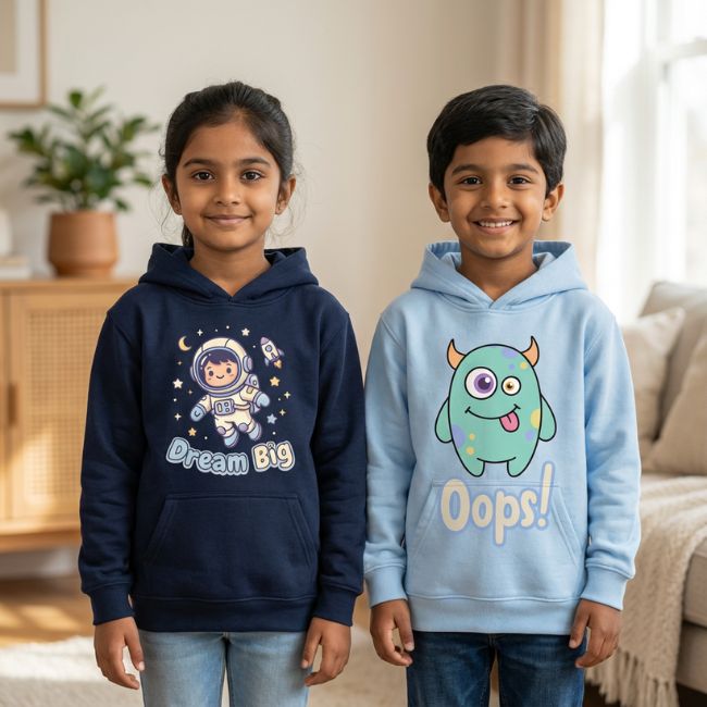 (Set of 2) Dream Big & Oops Kids Hoodie