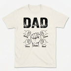 Personalized Fist Bump Family T-Shirt with Kids Names