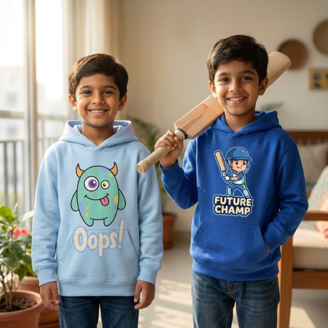 Oops & Future Champ Kids Hoodie Combo