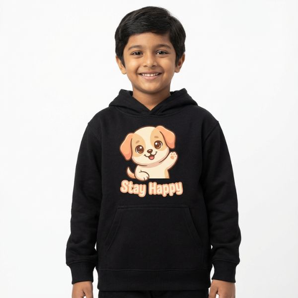 Set of 2 Be Kind & Stay Happy Kids Hoodie