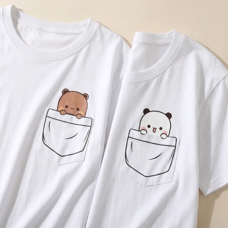 Dudu Bubu Mini Pocket Tees  (Pack of 2) ✨