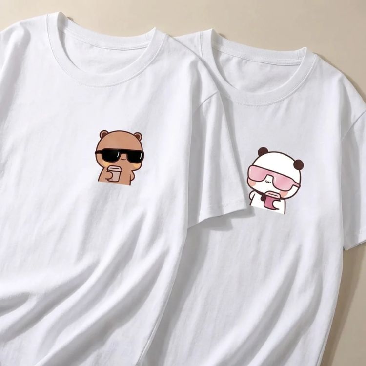 Dudu Bubu Cool Couple Tees 😎 (Pack of 2)