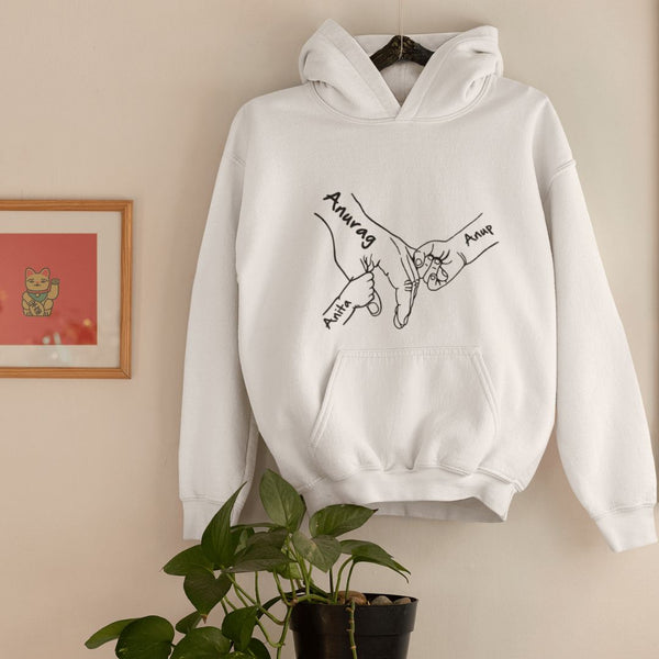 Hand in Hand hoodie for Mom / Dad and  Kids