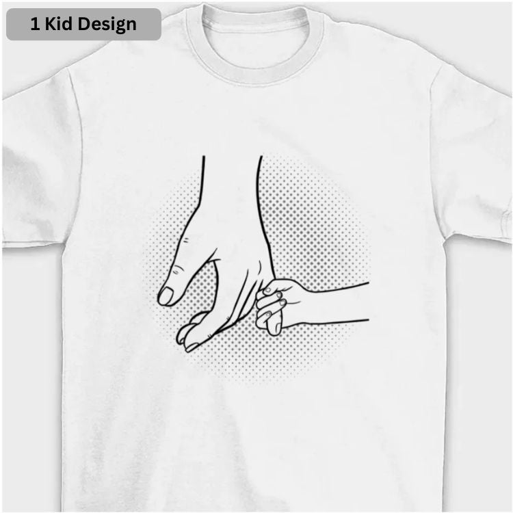 Hand In Hand T-Shirt – Personalized with Kids' Names