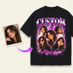 Custom Photo Collage Oversized T-Shirt