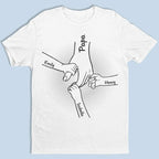 Hand In Hand T-Shirt – Personalized with Kids' Names