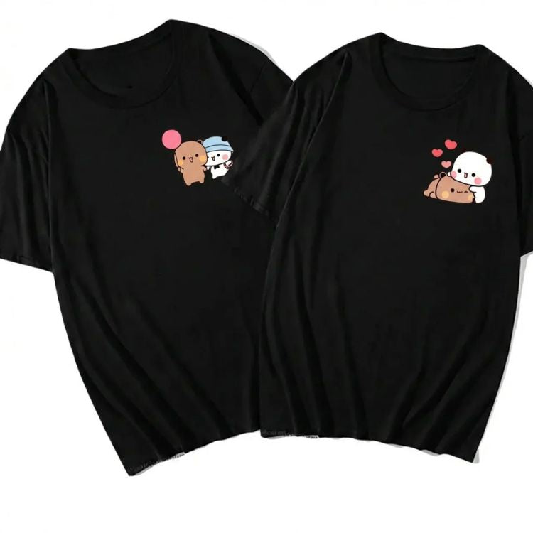 Dudu Bubu Couple Tees  (Pack of 2)  💛