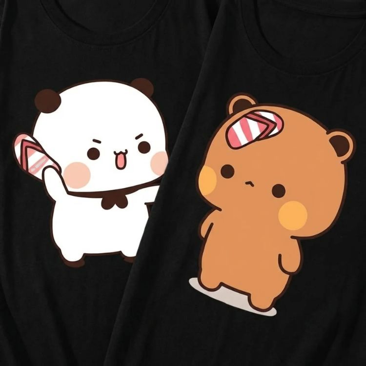 Dudu Bubu Cute Chaos Tees 🩹(Pack of 2)