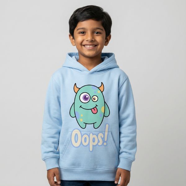 (Set of 2) Oops & I Am Brave Kids Hoodie Combo