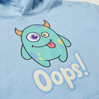 (Set of 2)Little Strong Hero & Oops! Kids Hoodie