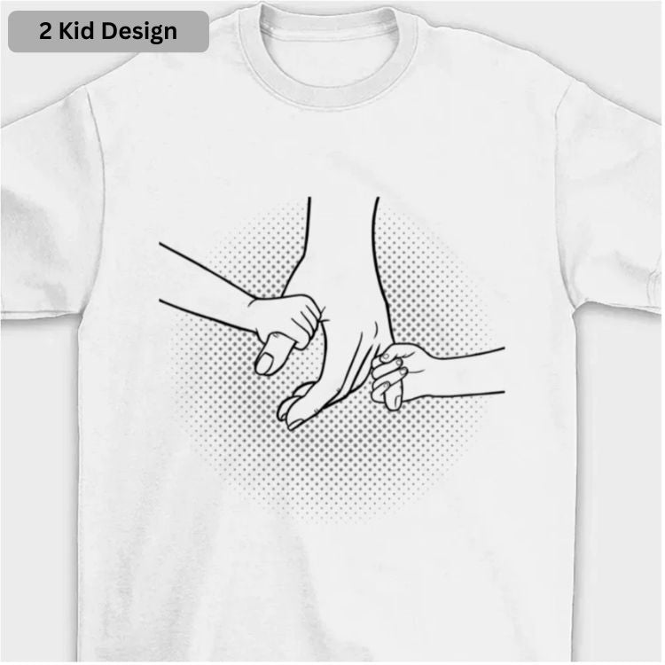 Hand In Hand T-Shirt – Personalized with Kids' Names