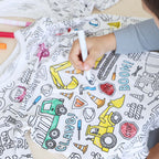 Magic Coloring Pajama Set – Top, Bottom & 12 Washable Markers for Kids