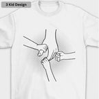 Hand In Hand T-Shirt – Personalized with Kids' Names