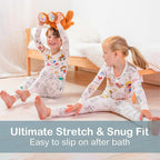 Magic Coloring Pajama Set – Top, Bottom & 12 Washable Markers for Kids