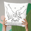 Friendship Is A Precious Gift - Bestie Personalized Custom Pillow For Best Friends, BFF, Sisters