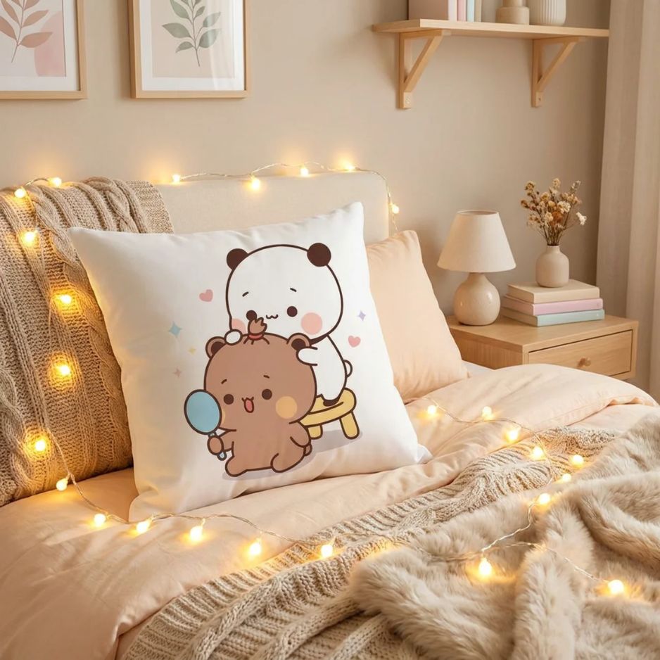 Pampered Bear Salon Cushion Cover C5