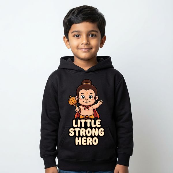 (Set of 2) Little Butter Thief & Little Strong Hero Kids Hoodie