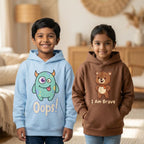 (Set of 2) Oops & I Am Brave Kids Hoodie Combo