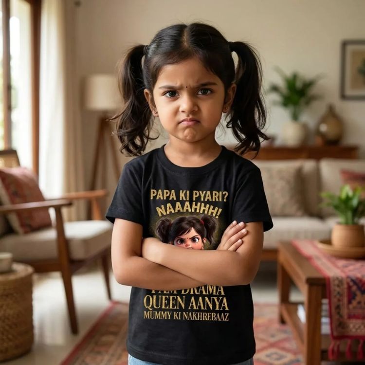 Customized Drama Queen Kids T-Shirt 👑