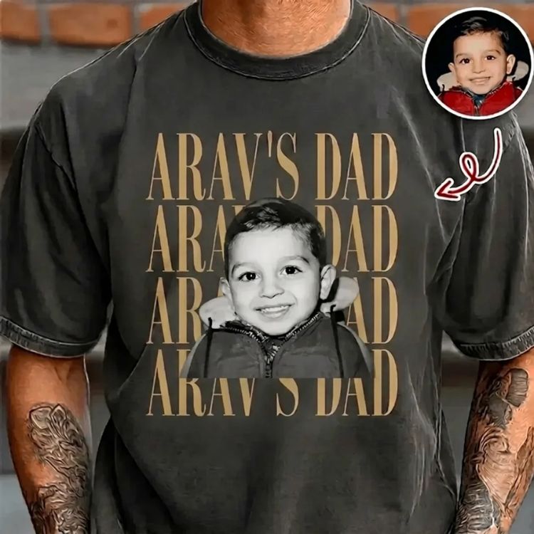 Custom Photo T-Shirt – Personalized Name & Picture