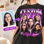 Custom Photo Collage Oversized T-Shirt