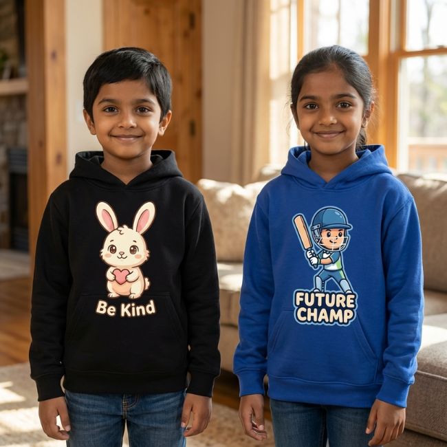 Be Kind & Future Champ Kids Hoodie Combo