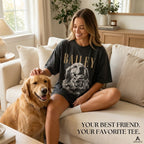 Personalized Pet Portrait Vintage T-Shirt – Custom Photo & Name