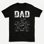 Personalized Fist Bump Family T-Shirt with Kids Names