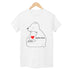 Baby and Mom/Dad bear Tshirt White