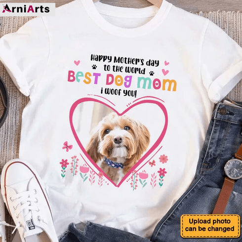 Dog Mom Photo T-Shirt_MG237 