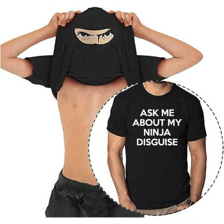 FlipOut Ninja Costume T-shirt_mg174 - ArniArts ArniArts FlipOut Ninja Costume T-shirt_mg174
