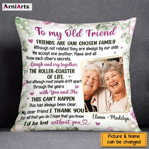 Friends Are Our Chosen Family Photo Pillow_240