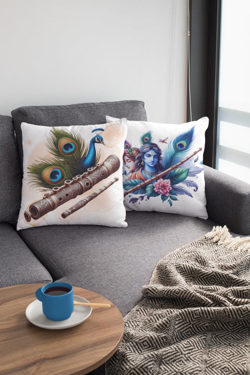 Krishna Janmashtami Printed Cotton pillow 