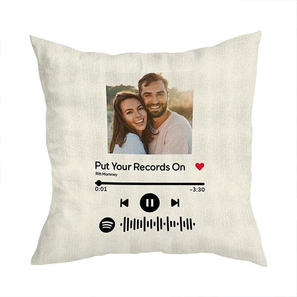 MG113_Custom Scannable Spotify Code Pillow Case - ArniArts Mekanshi IndiaMG113_Custom Scannable Spotify Code Pillow Case