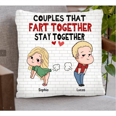 MG127_Fart Together Pillow Case - ArniArts Mekanshi IndiaMG127_Fart Together Pillow Case