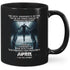 MG134_I am the storm - Never Underestimate ceremic black Mug