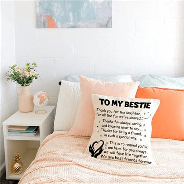 MG143_To My Bestie - We Are Best Friends Forever - Pillow Case - ArniArts Mekanshi IndiaMG143_To My Bestie - We Are Best Friends Forever - Pillow Case