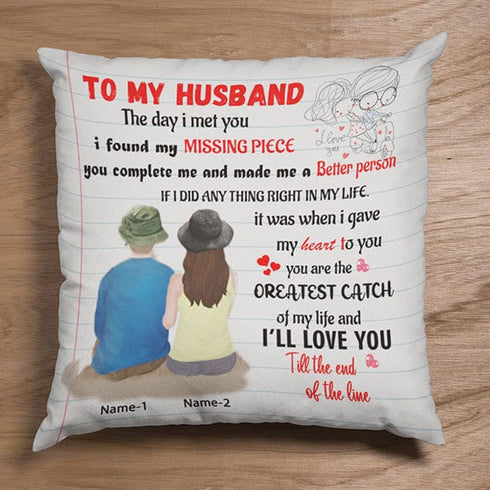 MG211_To My Husband For Special Cushion Cover Only 