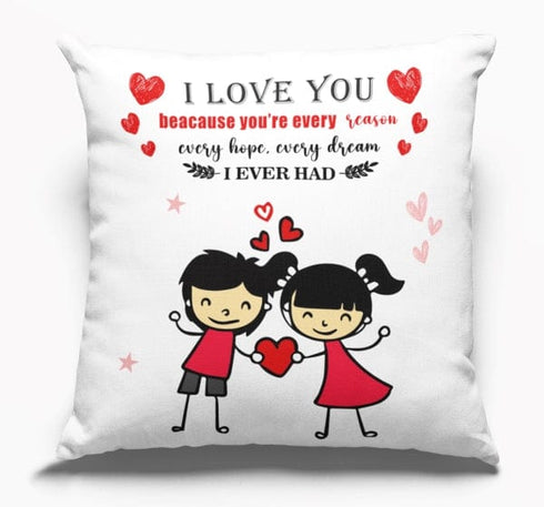 MG217_I Love You Cushion Cover Only 