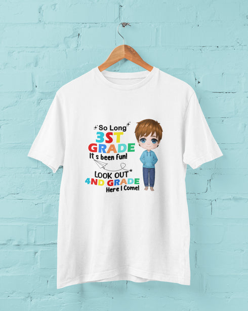 MG_229 Back To School Gift For Grandkid Look Out Here I Come Kid T Shirt