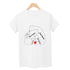 Mom and Dad with baby bear Tshirt White