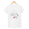 Mom and Dad with baby bear Tshirt White