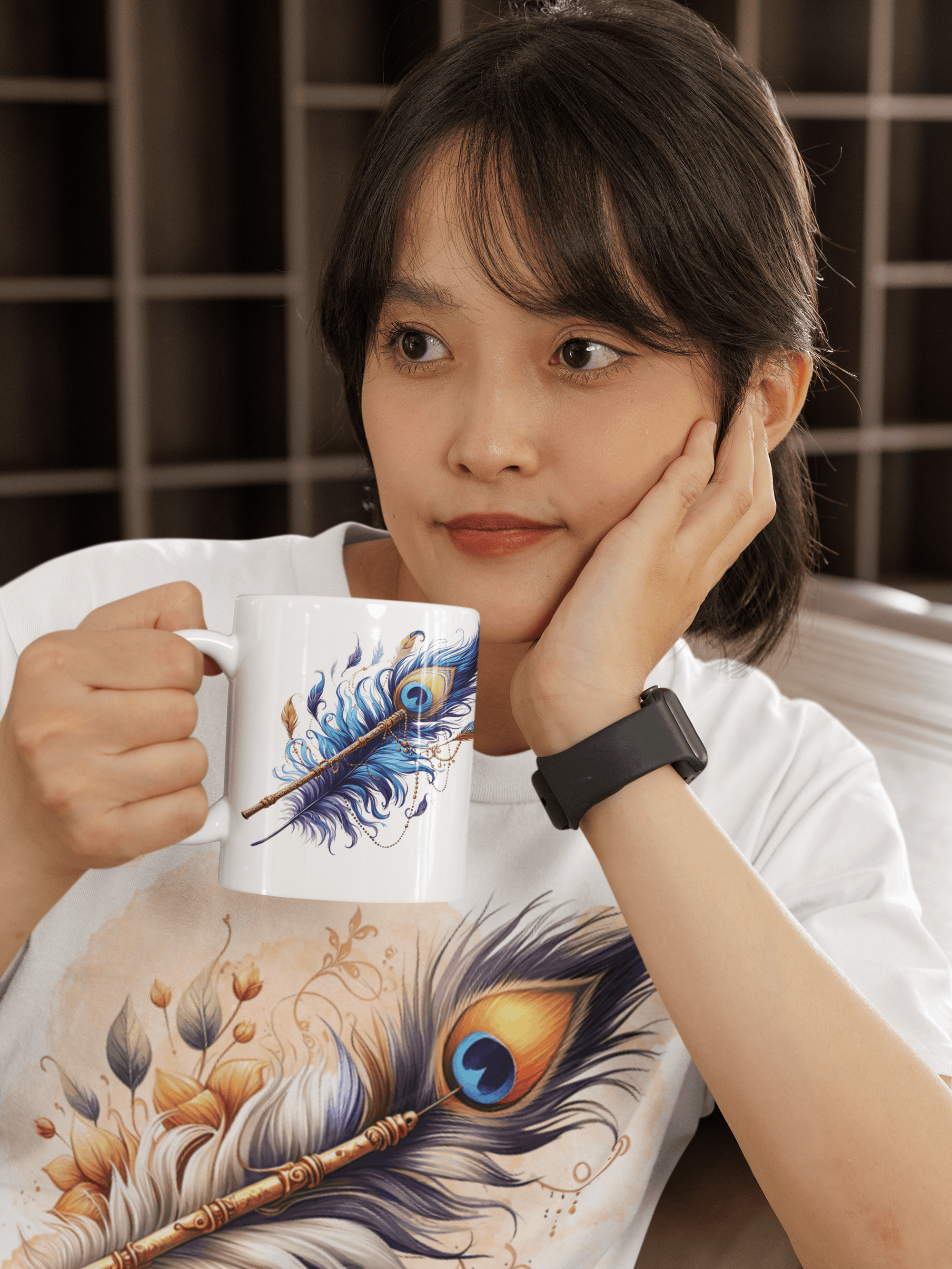 Personalized Krishna janmashtami mug