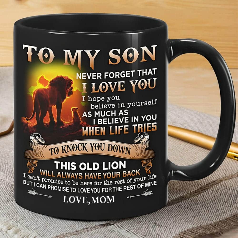 To my Son Love, dad black Mugs_MG110 