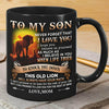 To my Son Love, dad black Mugs_MG110 