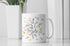 Holding Hands with flowers Custom Mom and Dad Mug Set