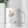 Personalized Mom Holding Kids Hands Mug