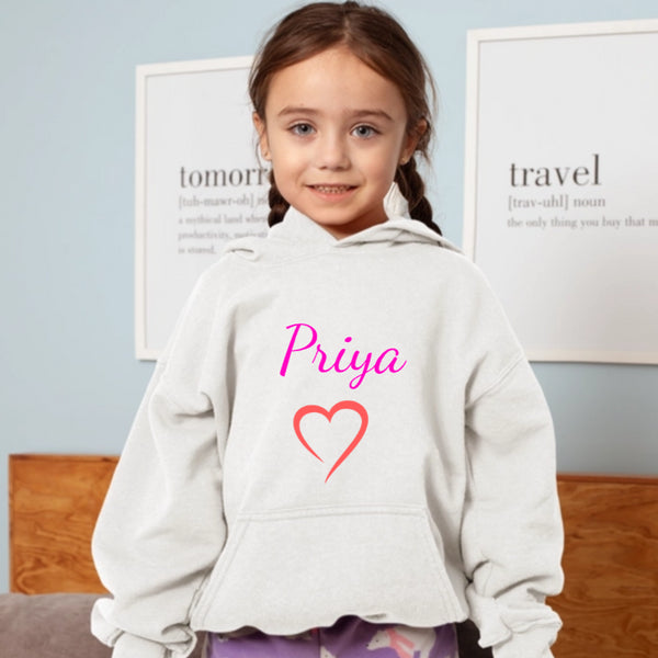 Personalized unisex childrens hoodie