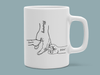 Holding Hands Custom Mom and Dad Mug Set